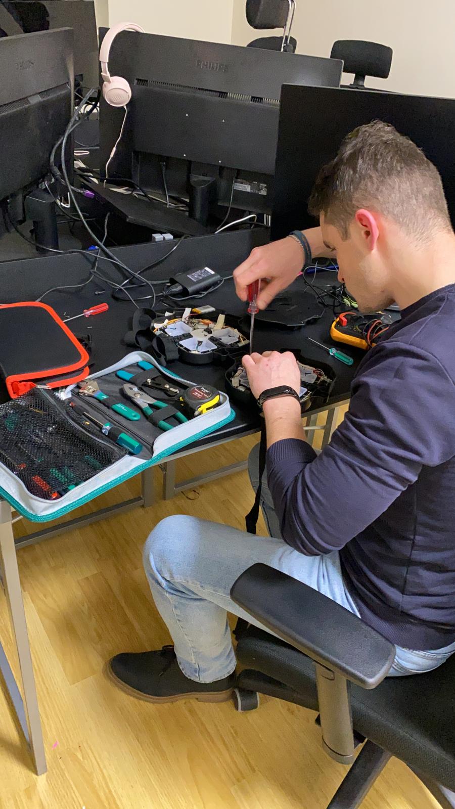 SLK Services technician doing precision locksmith work